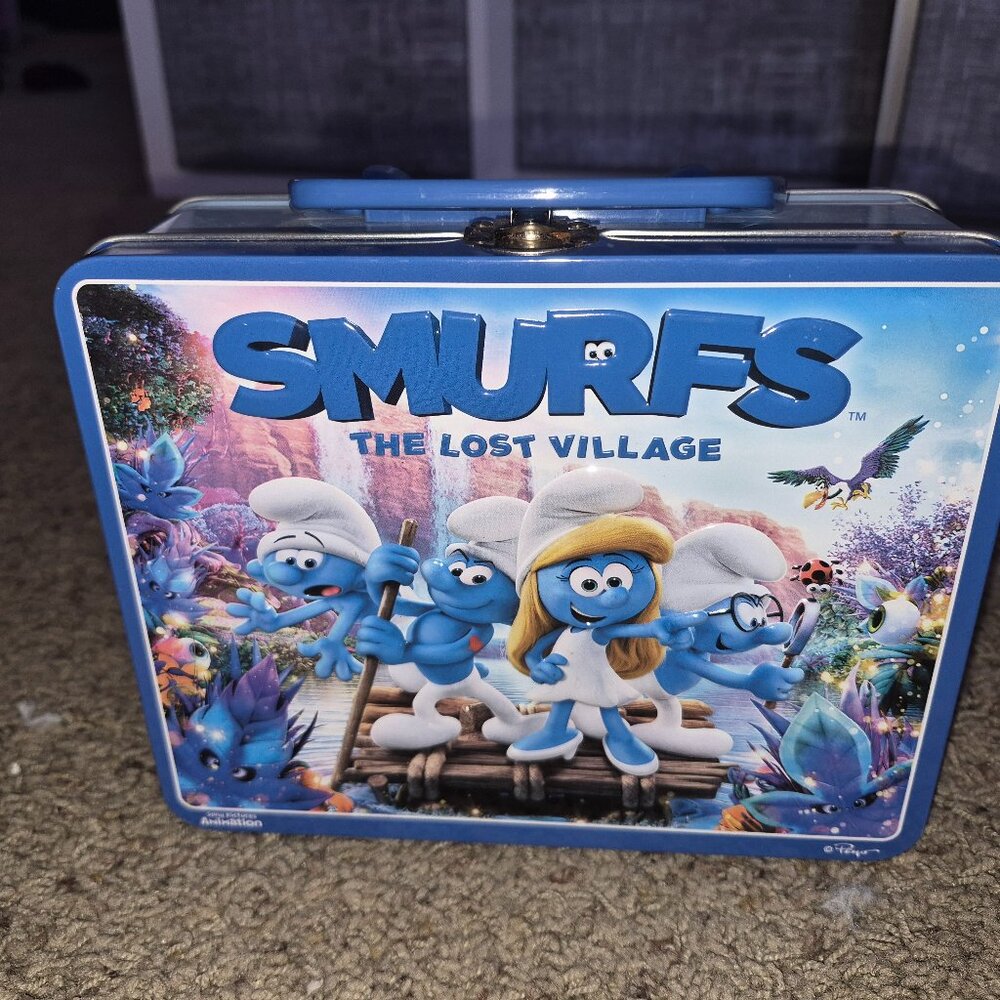 Smurfs: The Lost Village metal lunchbox